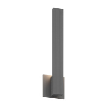 Golden 8432-OWL18 SGY - Golden Lighting Enso Integrated LED 18" Outdoor Wall in Smooth Grey